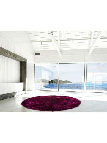 Hochflor Teppich Dominik 725 in Violett Schwarz