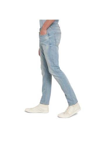 TOM TAILOR Denim Jeans in used bleached blue denim