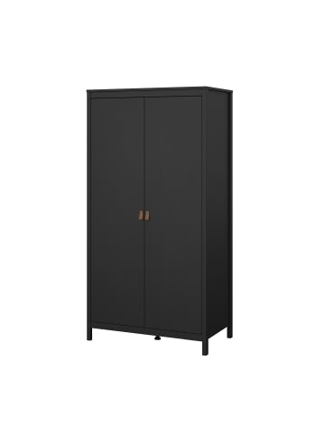 ebuy24 Kleiderschrank Madrid Schwarz 103 x 59 cm