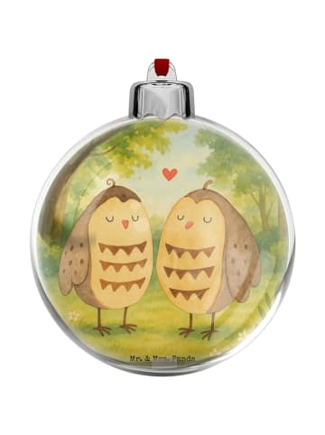 Mr. & Mrs. Panda weihnachtsbaum anhänger Eulen Liebe Design ohne... in Weiß