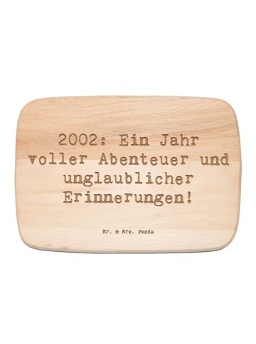 Mr. & Mrs. Panda Schneidebrett Spruch 2002 Geburtstag Abenteuer ... in Transparent