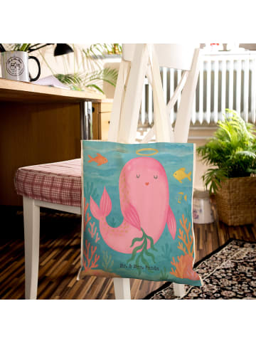 Mr. & Mrs. Panda Einkaufstasche Sternzeichen Jungfrau Design ohn... in Weiß