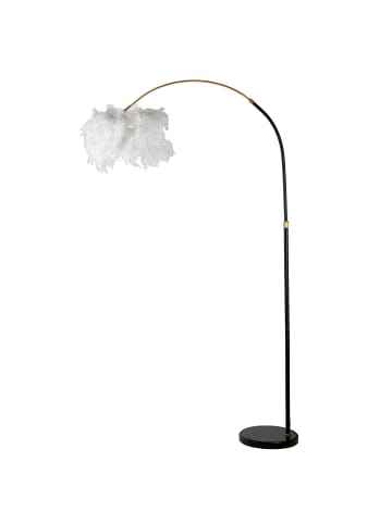 Mauro Ferretti Stehlampe mit weißen Federn 100x150-180 cm