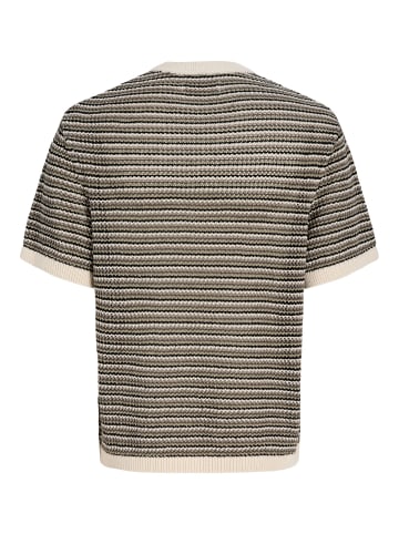 Jack & Jones Gestricktes T-Shirt in Sea Salt 1