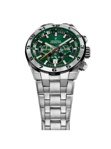 Festina Chronograph-Armbanduhr Festina Chrono Bike silber groß (ca. 44,5mm)