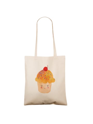 Mr. & Mrs. Panda Stofftasche Cupcake ohne Spruch in Creme