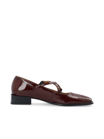 Bianco Mary Jane Schuhe in Burgundy