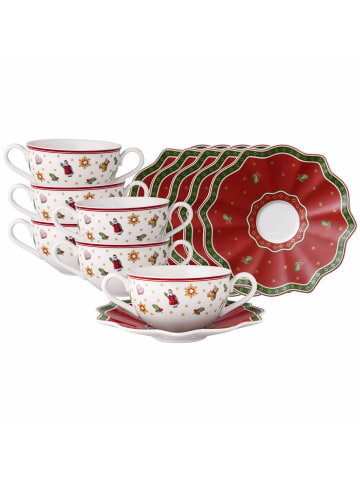 Villeroy & Boch 6er Set Suppentassen mit Untertassen Toy's Delight 250 ml bunt in bunt