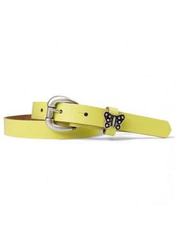 FRONHOFER Ledergürtel in Lemon
