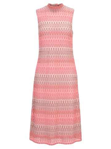 CARTOON Midikleid mit Stehkragen in Rosa/Taupe