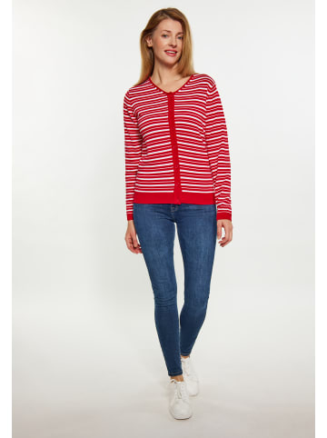 usha BLUE LABEL Damen Cardigan in ROT WEISS