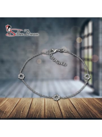 SilberDream 925 Silber Damen SilberDream Armbänder Blümchen ca. 18cm + 3cm Verlängerung
