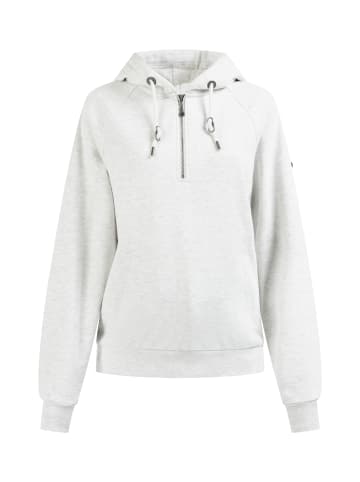 DreiMaster Vintage Damen Kapuzenpullover in Wollweiss Melange