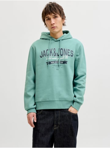 Jack & Jones Kapuzenpullover in Mineral Blue