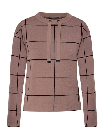 Betty Barclay Strickpullover mit Jacquard in Patch Taupe/Black