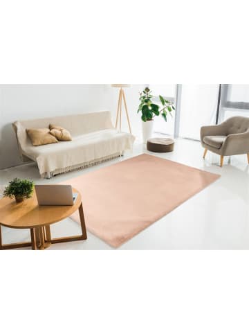 Kayoom Hochflor Teppich Rabbit in creme - rechteckig