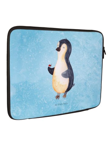 Mr. & Mrs. Panda Notebook Tasche Pinguin Marienkäfer ohne Spruch in Eisblau