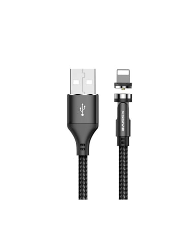 COFI 1453 Magnetisch Lade- und Synchronisationskabel 2.4A Output für iOS 1m in Schwarz