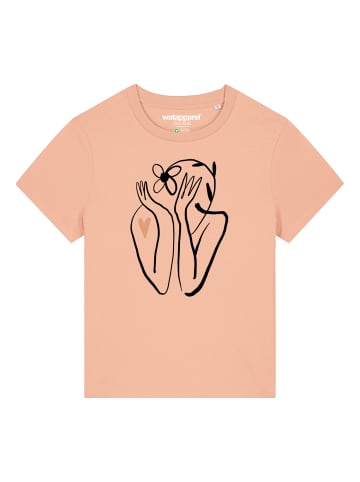 wat? Apparel T-Shirt Self love in Fraiche Peche