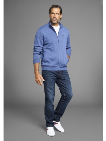 Man's World Sweatjacke in blau-melange
