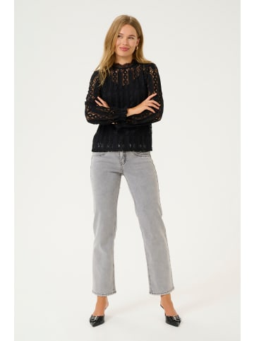 Cream Langarm-Bluse CRTully Straight fit in Pitch Black