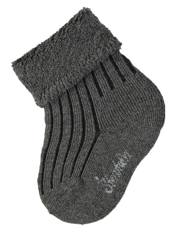 Sterntaler Baby Socken uni in anthrazit mel.