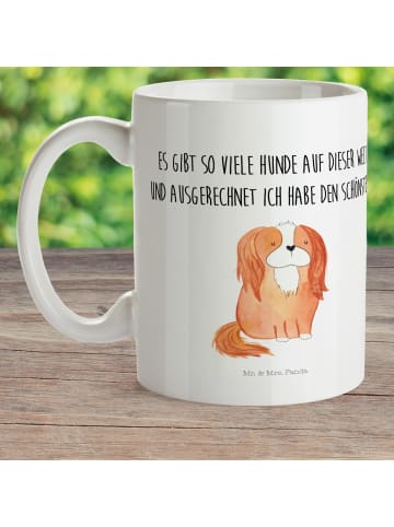 Mr. & Mrs. Panda Pott Hund Cavalier King Charles Spaniel mit Spruch in Weiß