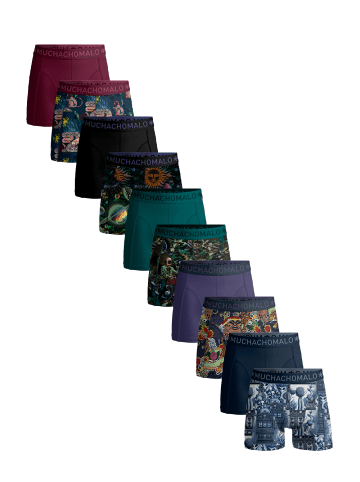 Muchachomalo 10er-Set: Boxershort in Mehrfarbig - für Herren