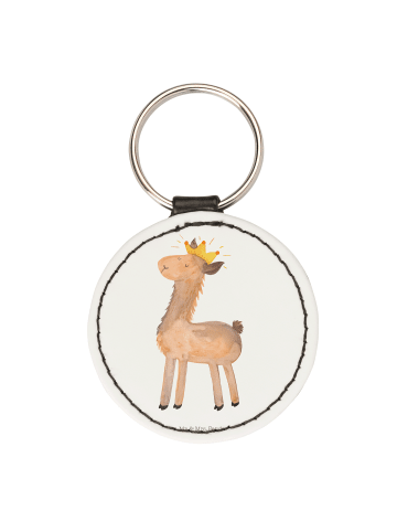 Mr. & Mrs. Panda Anhänger Lama König ohne Spruch in Weiß