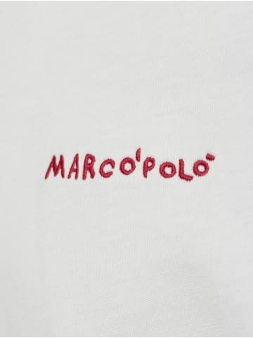 Marc O'Polo T-Shirt in weiß bordeaux - 0001
