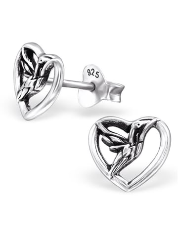 Bungsa Ohrstecker in Silber