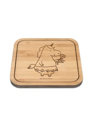 Mr. & Mrs. Panda Untersetzer Kork Einhorn Dame ohne Spruch in Transparent