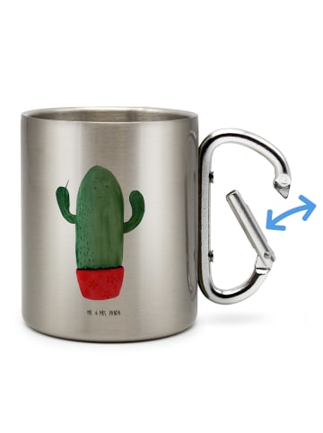 Mr. & Mrs. Panda Kaffeetasse Kaktus Wut ohne Spruch in Silber