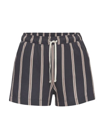 LASCANA Pyjamashorts in anthrazit gestreift