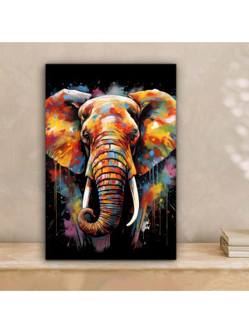 MuchoWow Poster mit Leiste Elefant  (BxH)