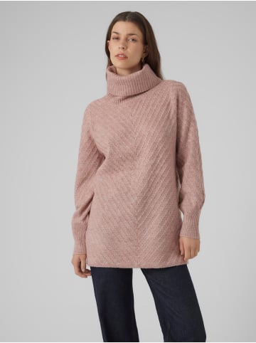 Vero Moda Strickpullover in Woodrose