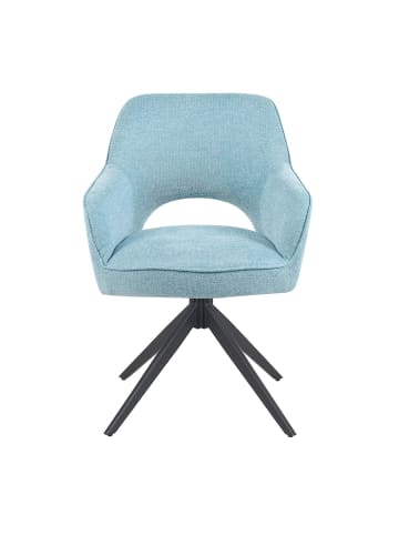 DUBI Möbel 2er-Set: Drehstuhl Mika-Nils in Hellblau - (B)60 x (H)87 x  (T)65 cm