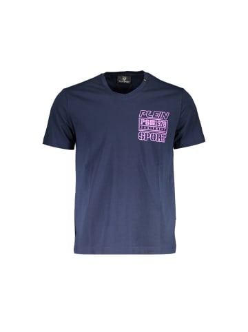 Plein Sport Blau Baumwolle Herren T-Shirt
