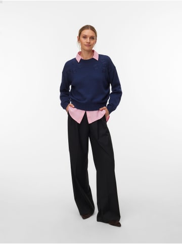 Vero Moda Strickpullover in Navy Blazer
