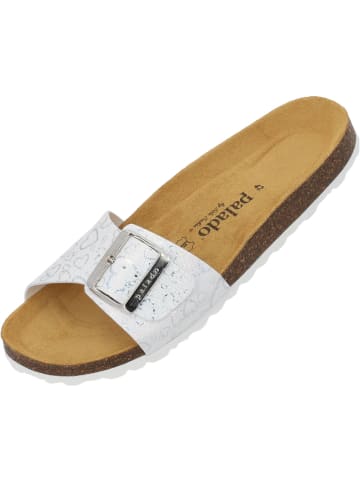 palado Pantoletten in white heart
