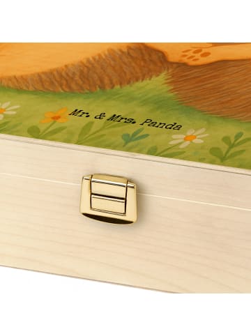 Mr. & Mrs. Panda Teedose Igel händchenhaltend Design ohne Spruch in Weiß