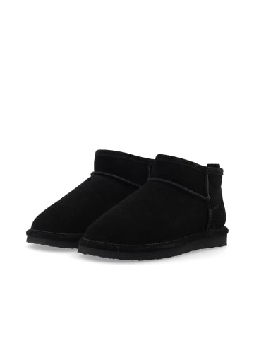 Bianco Wildlederstiefelette in Black