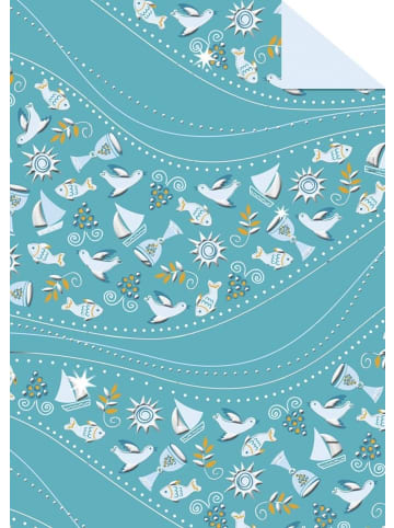 Buntpapierfabrik Ludwig Bähr Designkarton 'Glory' petrol 200g/qm A4 Packung mit 5 Blatt Motiv 3