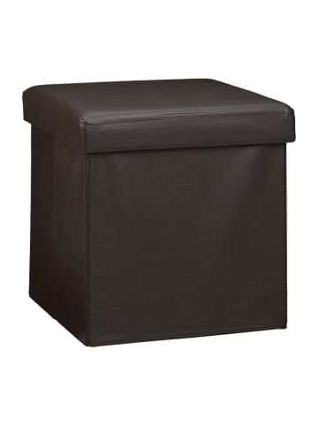 relaxdays Faltbarer Sitzhocker in Braun - (B)38 x (H)38 cm