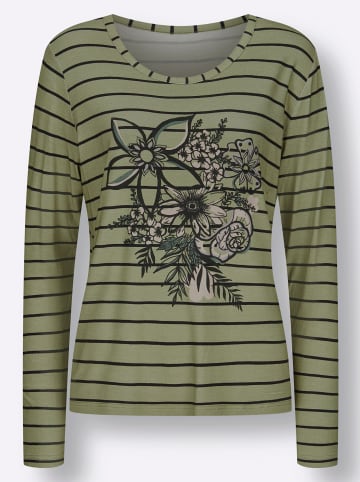 WITT WEIDEN Druck-Shirt in schilf-beige-bedruckt