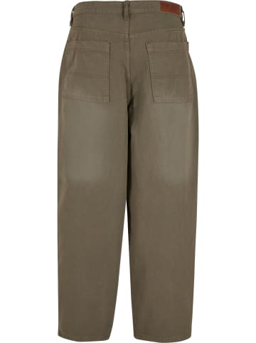Urban Classics Urban Classics Tapered Heavy Ounce Baggy Jeans in paleolive