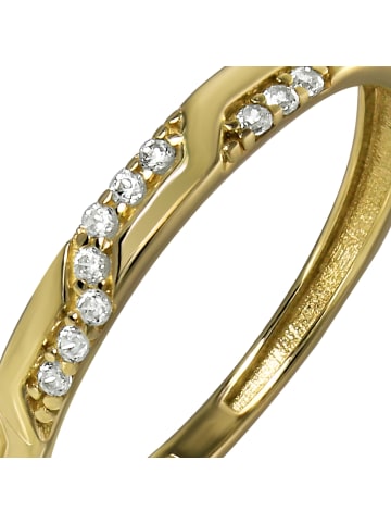 GoldDream Goldring 333 Gelbgold - 8 Karat Glamour Größe 56 (17,8) Ringe