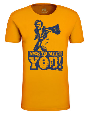 Logoshirt T-Shirt Dirty Harry - Nice To Meet You in orange