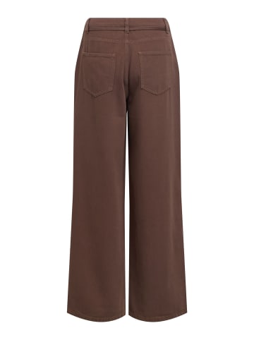 Object Wide Leg Jeans in Seal Brown