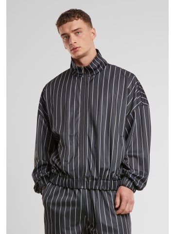 Urban Classics Urban Classics Pinstripe Trackjacket in black/white